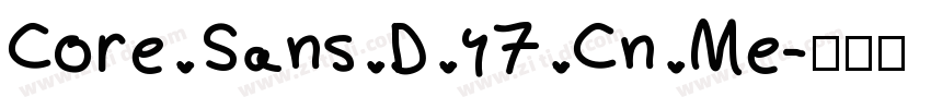 Core Sans D 47 Cn Me字体转换